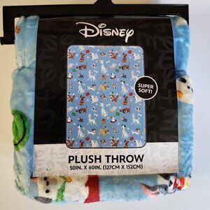 Disney Dogs Throw Blanket 50x60 Disney Dog Characters Pattern Fleece New
